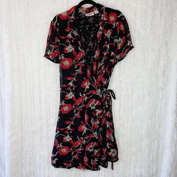 black and red contrast dress Black & Red Contrast Stitch Arm Warmer Dress Plus Size